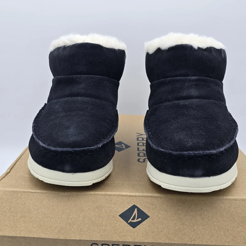 NIB Sperry Moc-Sider Booties, Black, Women's 5.5M - Picture 6 of 16